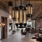 4-light Vintage Loft Ceiling Chandelier Light Fixture Steampunk Pendant Lighting