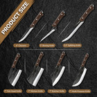 14pcs Handmade Hand Forged Damascus Steel Chef Knife Set Kitchen Knives Butcher
