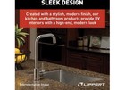 Lippert 719325 Stainless Steel Square Gooseneck Faucet Single Hole