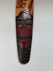 Vintage Wooden Barbados Tiki Mask Hand Carved Craft Wall D  cor Tribal African