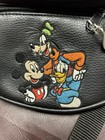 Vintage Disney  Embroidered Vinyl Fanny Pack  Metal Zipper  1980s Or 90s