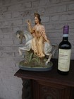 Antique Saint Odrada  Balen Chalk Religious Statue Figurine Rare