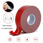 30m Gray Acrylic Double Sided Adhesive Tape Waterproof Non-residue Adhesive