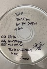 Knocked Loose Stage Used Drumhead And Drumsticks 