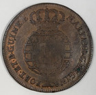 1789 Portuguese Africa Angola 1 Macuta Copper Maria I Countermarked