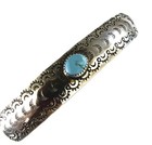 Vintage Sterling Silver   Turquoise Native American Navajo Hair Barrette Clip