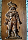 Rare Retired Springerle Speculaas Gingerbread Cookie Mold - Gentleman   cavalier