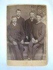 Antique Cdv Photograph  4 Brothers Looks Like A Post Mortem