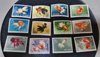 1960 Full Set 12x Stamps Prc China - Chinese Goldfish  mint Never Hinged  Rare