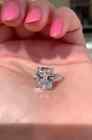 2 00 Ct Heart Cut Moissanite Full Eternity Wedding Band 14k White Gold Plated