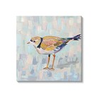  Coastal Plover Abstract Patchwork Bird 30l  X 1 5w  Gallery Wrapped Canvas