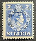 Travelstamps   St  Lucia Stamp Sc  141 Sg 152-7 Cent Kgvi 12 1 2p - Mint Mnh Og