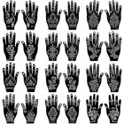 24 Sheets Henna Tattoo Stencils Kit For Hand Indian Arabian Temporary Tattoo    