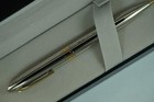 Made In Usa Sheaffer Crest 594   Palladium Barrel   23k Gold Trim 0 7mm Pencil
