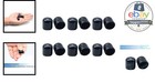 Rubber End Caps 1 2 In Black 12 Pack Pvc Round Tube Pipe Furniture Leg Tips