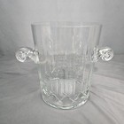 Vintage Cut Glass Crystal Ice Bucket Champagne Bucket Clear Glass With Handles