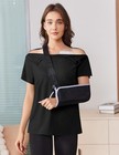 Post Shoulder Surgery Shirts - Black Large Fabric