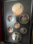 1977   1978 Royal Canadian Mint 7 Coin Proof Like Sets Sleeves   Leather Cases 