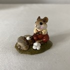 Wee Forest Folk M-109 Campfire Mouse - 1984   retired  With Wff Box