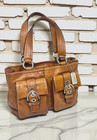 Coach Vintage Soho Satchel Burnish Saddle Glovetan Leather Bag Expandable Gusset