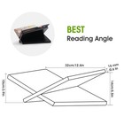 Wood Book Stand For Reading - 15   Angle Book Display Stand For Cookbooks  Tex   