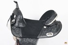 Black 17 In Hilason Western Horse Treeless Trail Barrel American Leather Saddle
