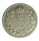 1933 Canada 10c Ten Cents Silver Coin Dime
