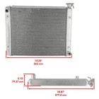 Caltric 1240664 1240694 Core Radiator Assembly For Polaris 362x479 4x79 37 Mm