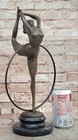 Bronze Elegant Woman Dancer Sculpture Art Deco Cesaro Hand Made Collectible Sale