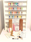 Cameo K002 Kit 40 Acrylic Ballpoint Fabric Paints 2 Wooden Racks    Accessories