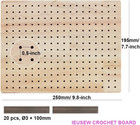 9 8 X7 7 Inches Crochet Blocking Board With Pegs  Wooden Blocking Boards For Gra