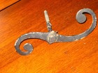 1 Pair Of  s  Shaped Vintage Shutter Dogs Metal Antiqu   8 Prs  Available 