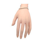 Sterling Silver 5mm Solid Curb Link Chain 6  Child Bracelet 9 6gr  3918