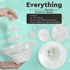 Lighted Plastic Wedding Water Fountain - Great For Cake Centerpiece  Parties  Of