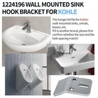 Wall-mounted Sink Hook Bracket  1224196 Hook Kit Fit For Kohler Wall-mounted