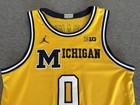 Michigan Wolverines Authentic Game Worn 1989 Jordan Basketball Jersey Maize  0