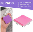  28 Pads  Sticky Notes 3 X 3 In  Bright Colorful Super Sticking Power