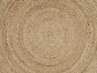 Round Rug Jute Reversible 100  Natural Braided Home Decor Rustic Look Rug