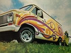 1974 Firestone Hard Chargers Tire Print Ad Chevy Chevrolet Van Gmc Wide Oval