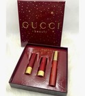 Gucci Beauty 509 Rosso Ancora Lipstick Lip Gloss Lip Liner Set  limited Edition 