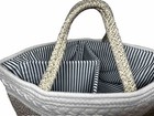 Baby Diaper Tote Caddy Organizer W  Divider Nursery Storage Basket  15 75  X 11 