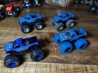 4x Rare Hot Wheels Spin Master Blue Thunder Monster Jam Truck Lot 2015 2016 2019