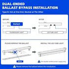 4ft T8 Led Tube Light 20 Pack 22w 6000k Clear Bright Bulbs Retrofit Fluorescent