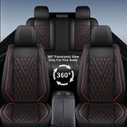 Car Faux Leather 5-seat Covers For Toyota Prius 2003-2015 Front rear Full Set