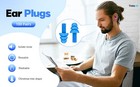 100 Pairs Ear Plugs Bulk  Nrr 29db Reble Silicone Ear Plugs