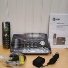 At t Cordless Phone Answering Machine 2-line Black Expandable Dect 6 0 Intercom