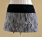 3 Pocket Waist Aprons Server Waitress Waiter Bistro Black And White Zebra Cotton