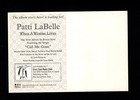 Original Vintage Promo Patti Labelle When A Woman Loves 2000  Postcard