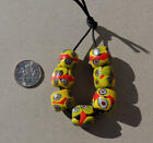 7 Old Antique Venetian Millefiori African Trade Beads  4982