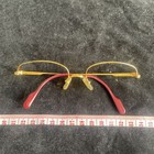Cartier Vintage Gold Metal Glasses Frame 53x18 Used